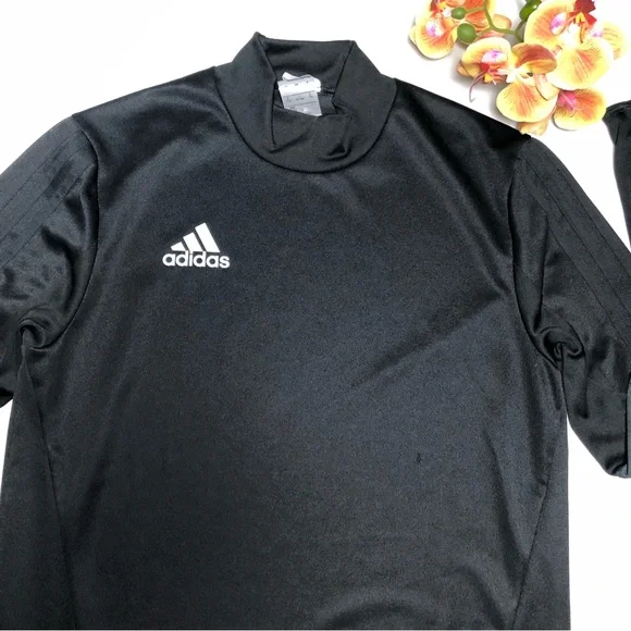 Adidas Boy’s Mock Neck Long Sleeve Climacool Shirt - Picture 2 of 9